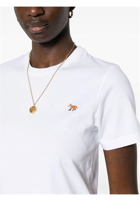 baby fox patch t-shirt woman white MAISON KITSUNÉ | MW00110KJ0008P100